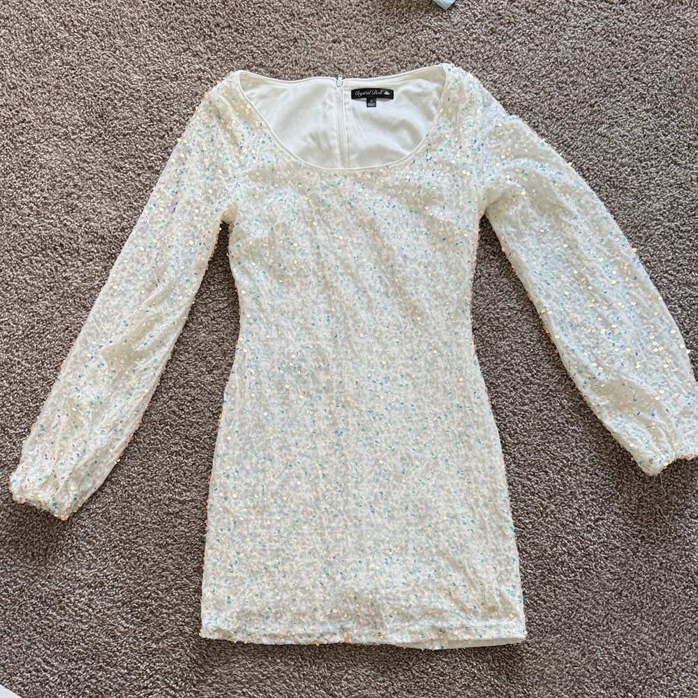 Crystal Doll Sequin Mini Dress